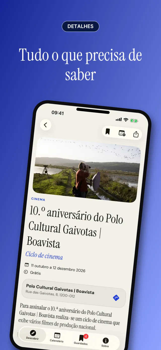 O detalhe de um evento: fotografia, data, local, como chegar e ler mais em agendalx.pt.